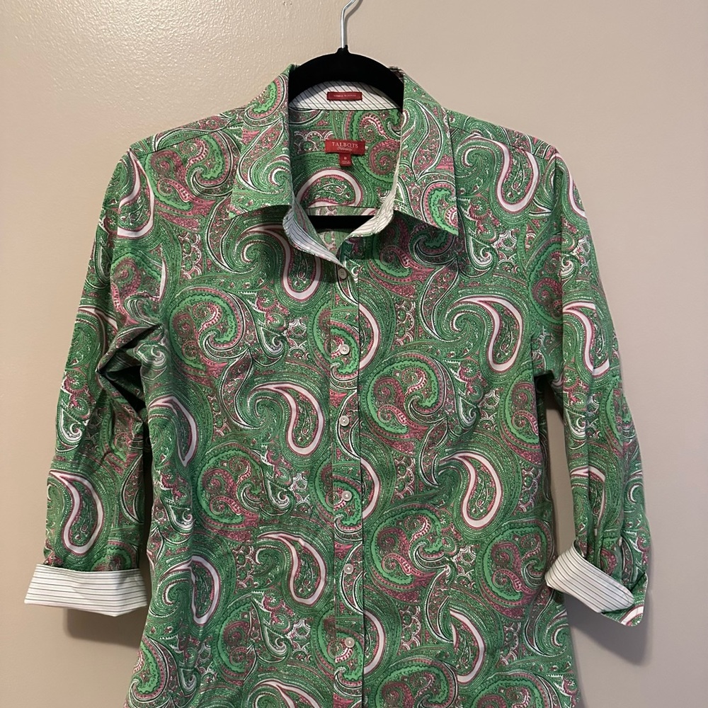 Talbots button shirt.